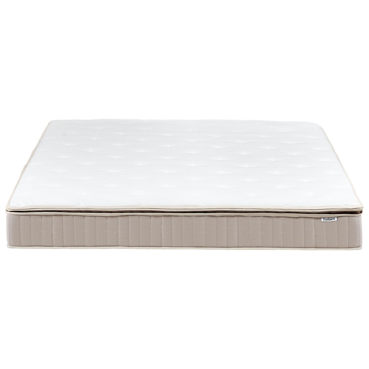 SALTEA DIN LATEX CU ARCURI ÎNFUNDATE H2/3 mediu 180/200 cm Daydream - alb, material textil (180/200cm) - Beliani