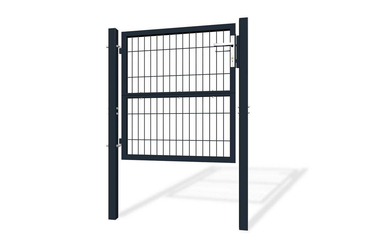 GITTERTOR Razo grau 1m H.100cm Metall - Grau, Metall (106/106cm) - Casanoov
