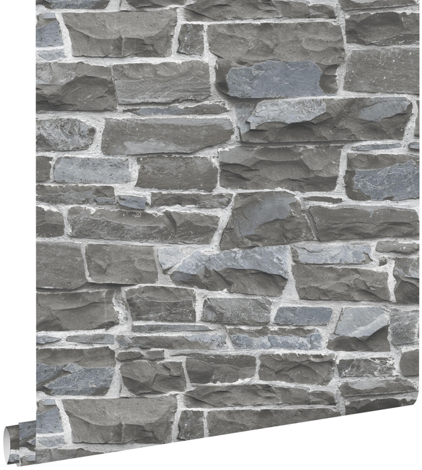 ESTAhome Tapete Grau 53x1000 cm