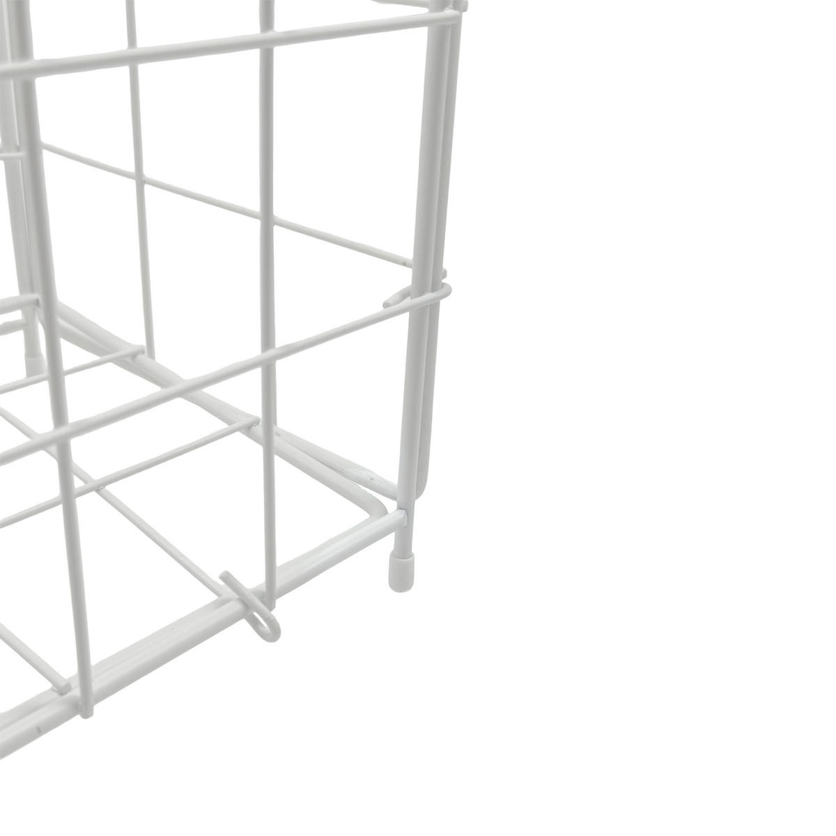 PAPIERKORB - Weiß, Metall (40/62/25cm) - Relaxdays