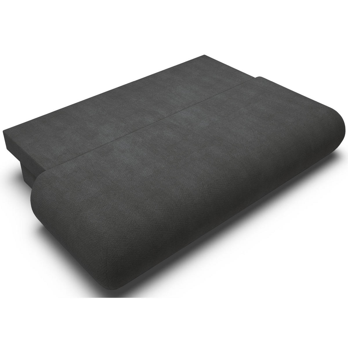 3-SITZER SCHLAFSOFA Graphit Chenille - Schwarz, Kunststoff/Textil (214/74/100cm) - Selsey