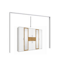 PASSEPARTOUTRAHMEN zum Kleiderschrank 22594&22595, B273/H211/T58 cm, Abschlussrahmen in Weiß / 22594-01 - Weiß, Holzwerkstoff (273/211/12cm) - luma-home