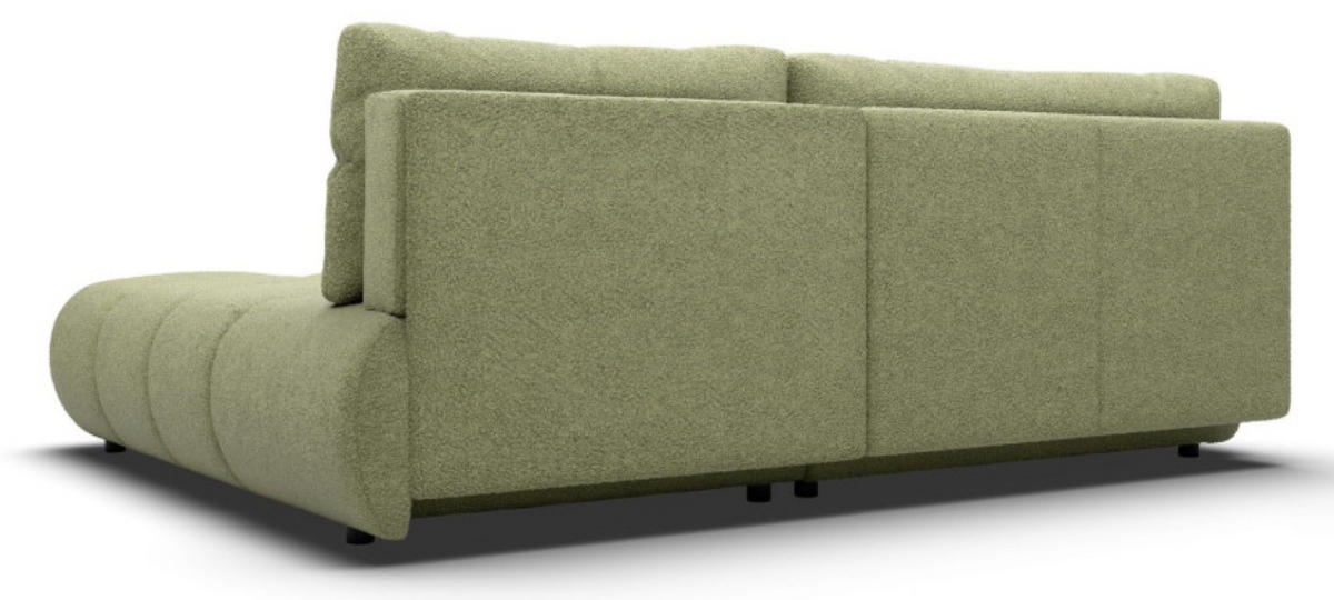 ECKSOFA Grün MILA Ausziehbar Ohne Armlehnen Rechts - Grün, Textil (177/230cm) - Sepro Meble