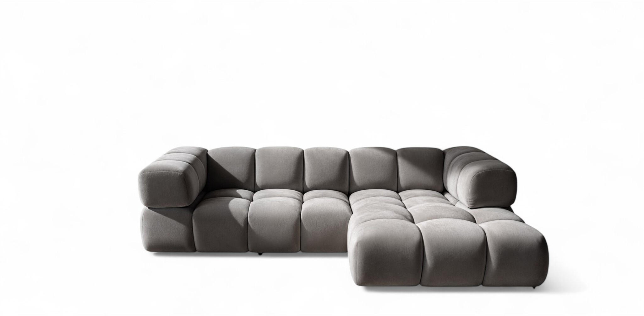 Fun Möbel Ecksofa Grau 280x150 cm
