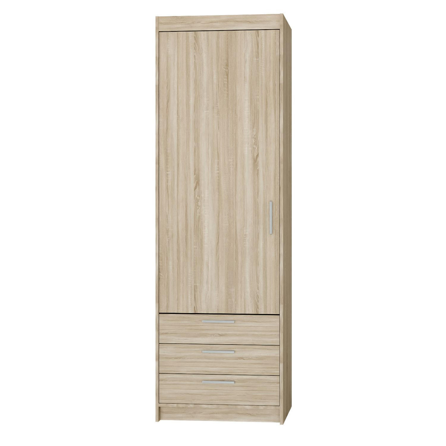DREHTÜRENSCHRANK ELENORA 59,9/190,5/53cm 1-türig Sonoma Eiche - Sonoma Eiche, Holzwerkstoff (59.9/190.5/53cm) - MASSENO