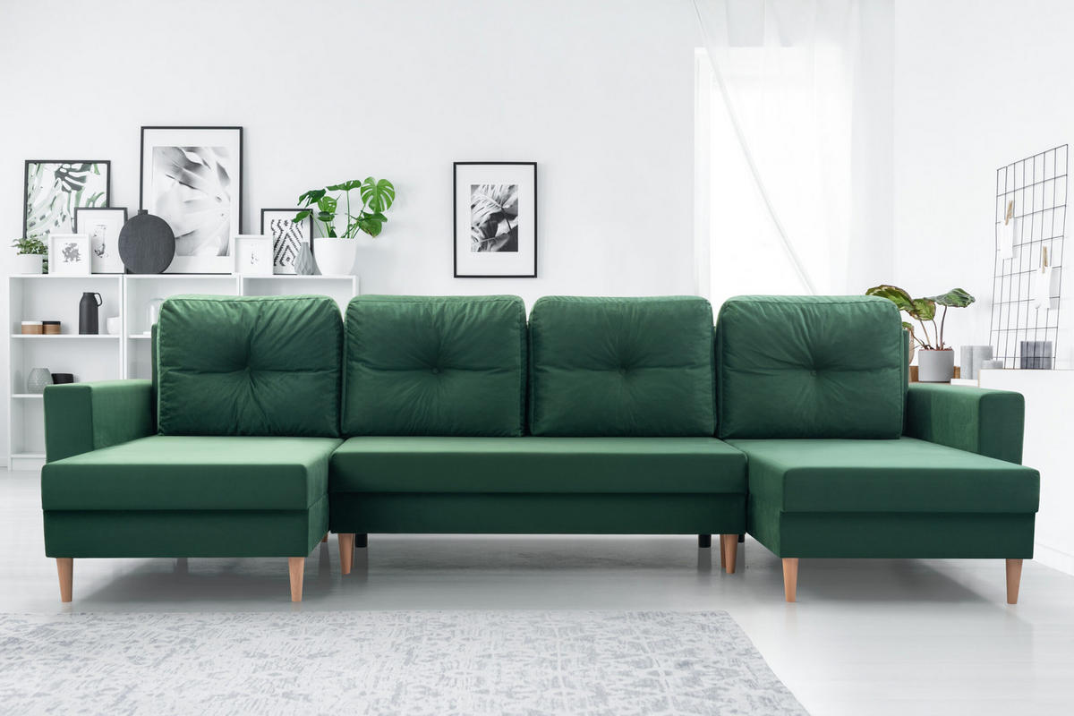 WOHNLANDSCHAFT - CARL U (Braun ) - Braun, Holzwerkstoff (300/90/142cm) - Möblo