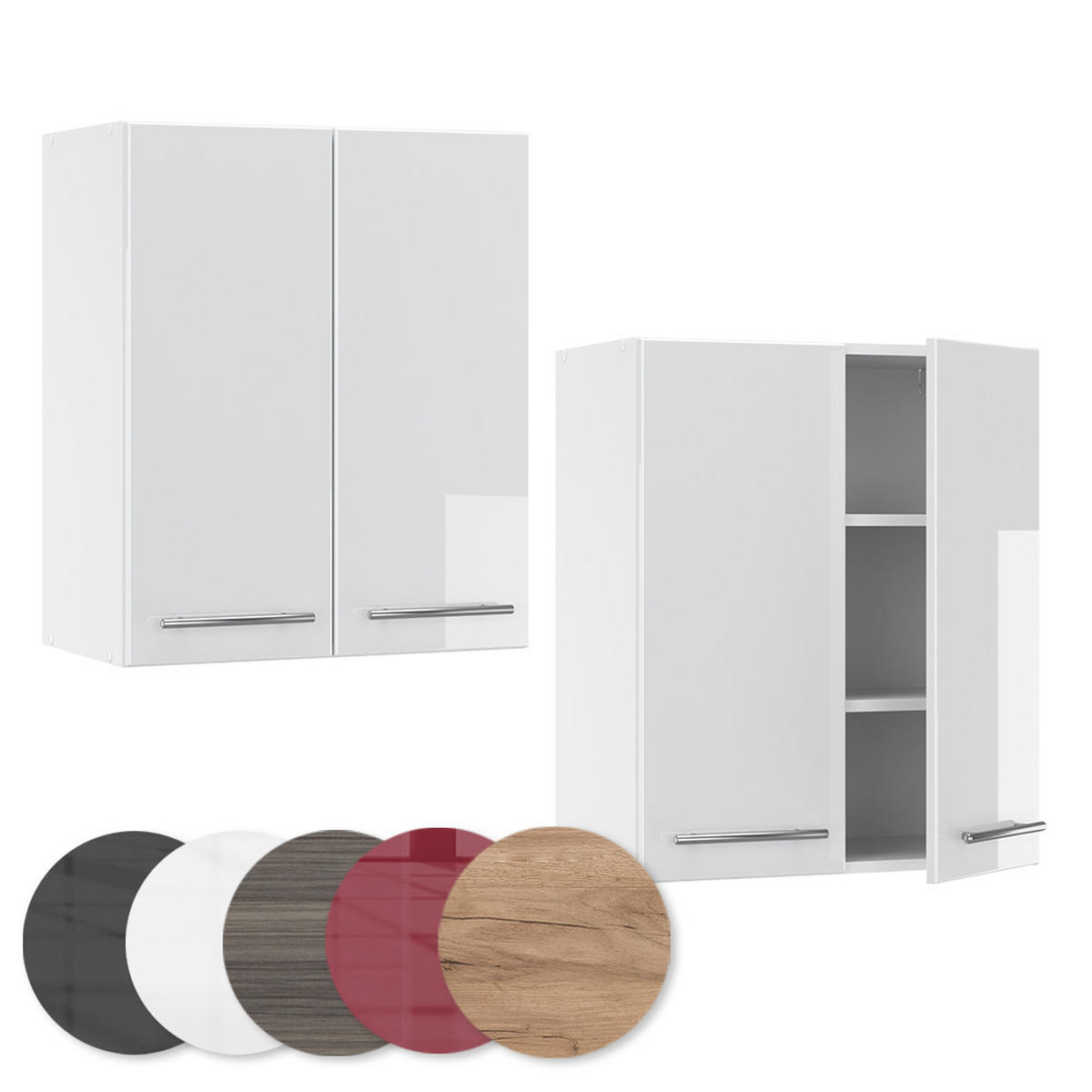 HÄNGESCHRANK Fame-Line Weiß Hochglanz 60 cm - Weiß Hochglanz/Weiß, Holzwerkstoff (60/72/34.1cm) - Vicco