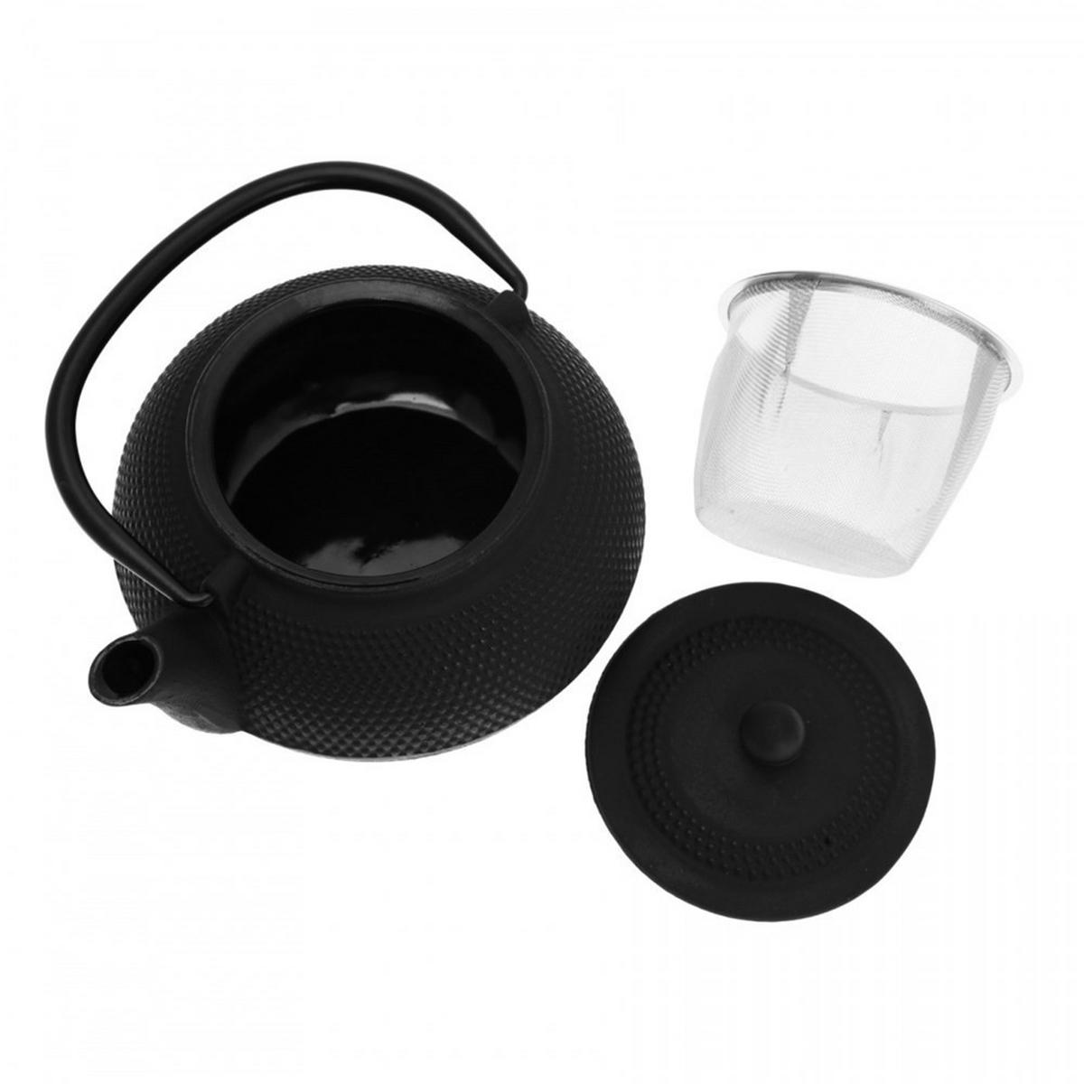 TEEKANNE Schwarz 15.5/15.5/17 cm KH3331 - Schwarz, Metall (0.85L) - Kinghoff 