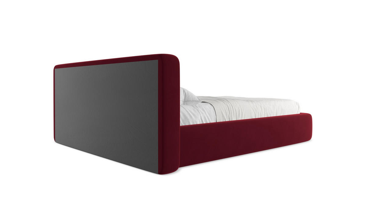 POLSTERBETT mit Bettkasten und Lattenrost 160x228 Orange - Terracotta/Schwarz, Kunststoff/Textil (140/200cm) - Makamii