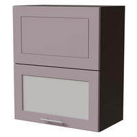 KLAPPHÄNGESCHRANK Bari W8BS/60-AV Lava / RAL 4009 pastellviolett 60 / 32,5 / 72cm - Dunkelgrau/Violett, Holz/Holzwerkstoff (60/72/32.5cm) - Feldmann-Wohnen