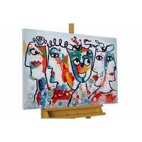 ÖLGEMÄLDE 90/60 cm - Multicolor, Holz/Textil (1.36/60cm) - KUNSTLOFT