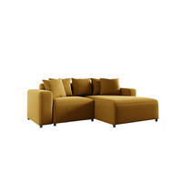 ECKSOFA Megan Xs In Salvador - Honig, Holzwerkstoff/Textil (240/165cm) - Fun Möbel