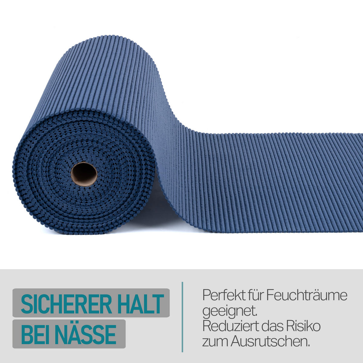 SCHUTZUNTERLAGE Weichschaum auf Rolle 0,65x15 m Blau - Blau, Kunststoff (65/1500cm) - Bestlivings