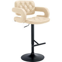 BARHOCKER Dublin 103-123x62x55 cm creme - Creme, Leder (62/103/55cm) - furnicato