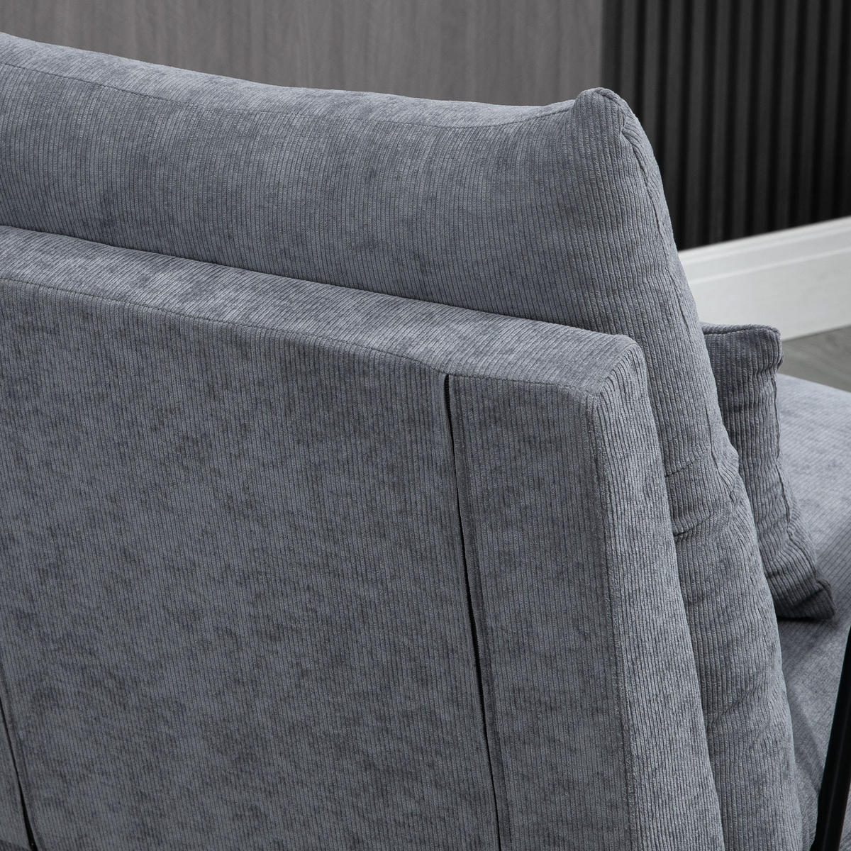 RELAXSESSEL mit Ottomane verstellbare Rückenlehne 95–155° 68/91,5/88 cm Hellgrau - Hellgrau, Textil (91.5/88/68cm) - Redom