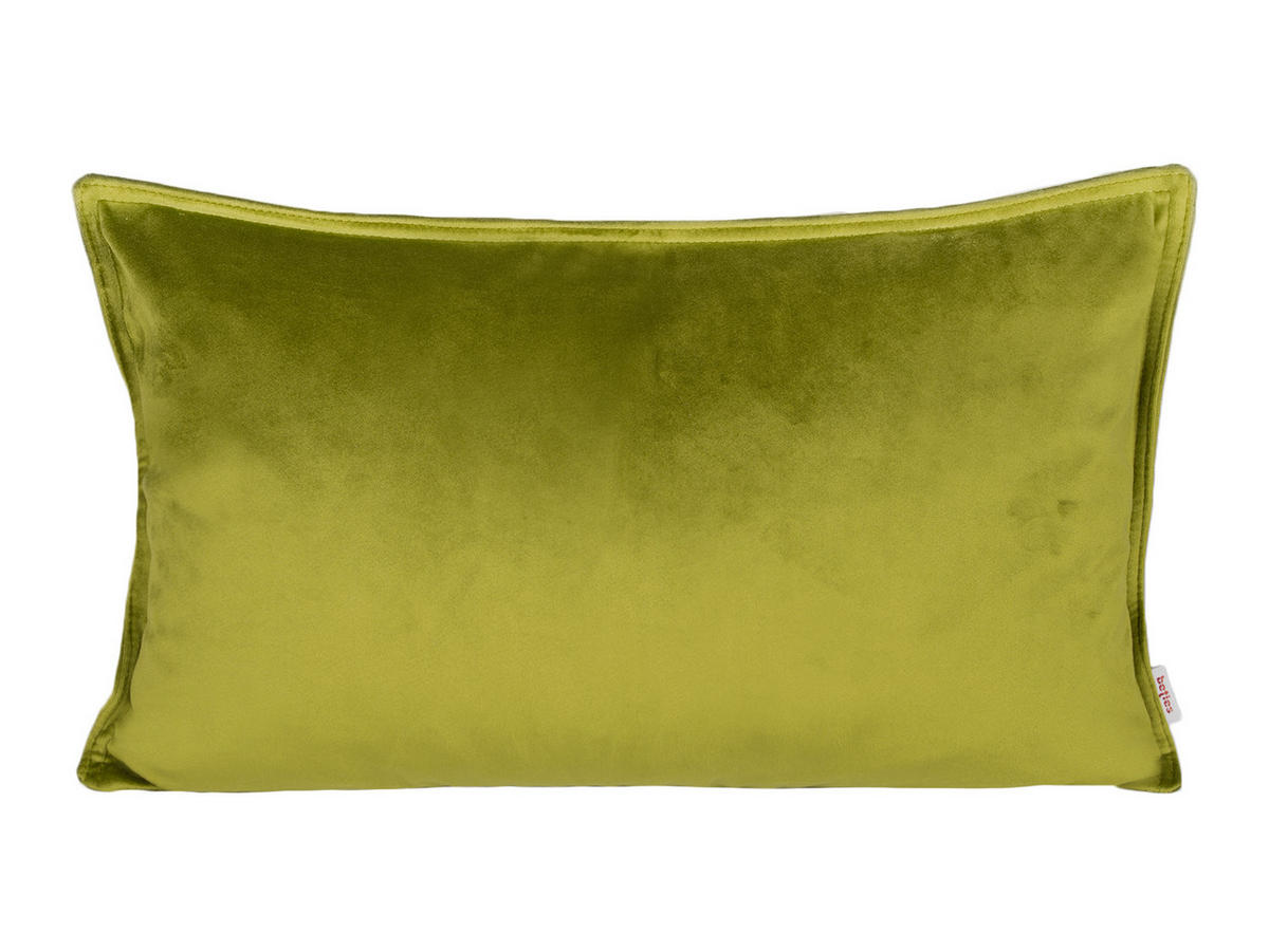 KISSENHÜLLE Samt&Sonders mai-grün 50/30 cm - Olivgrün/Grün, Textil (30/50cm) - beties Heimtextil