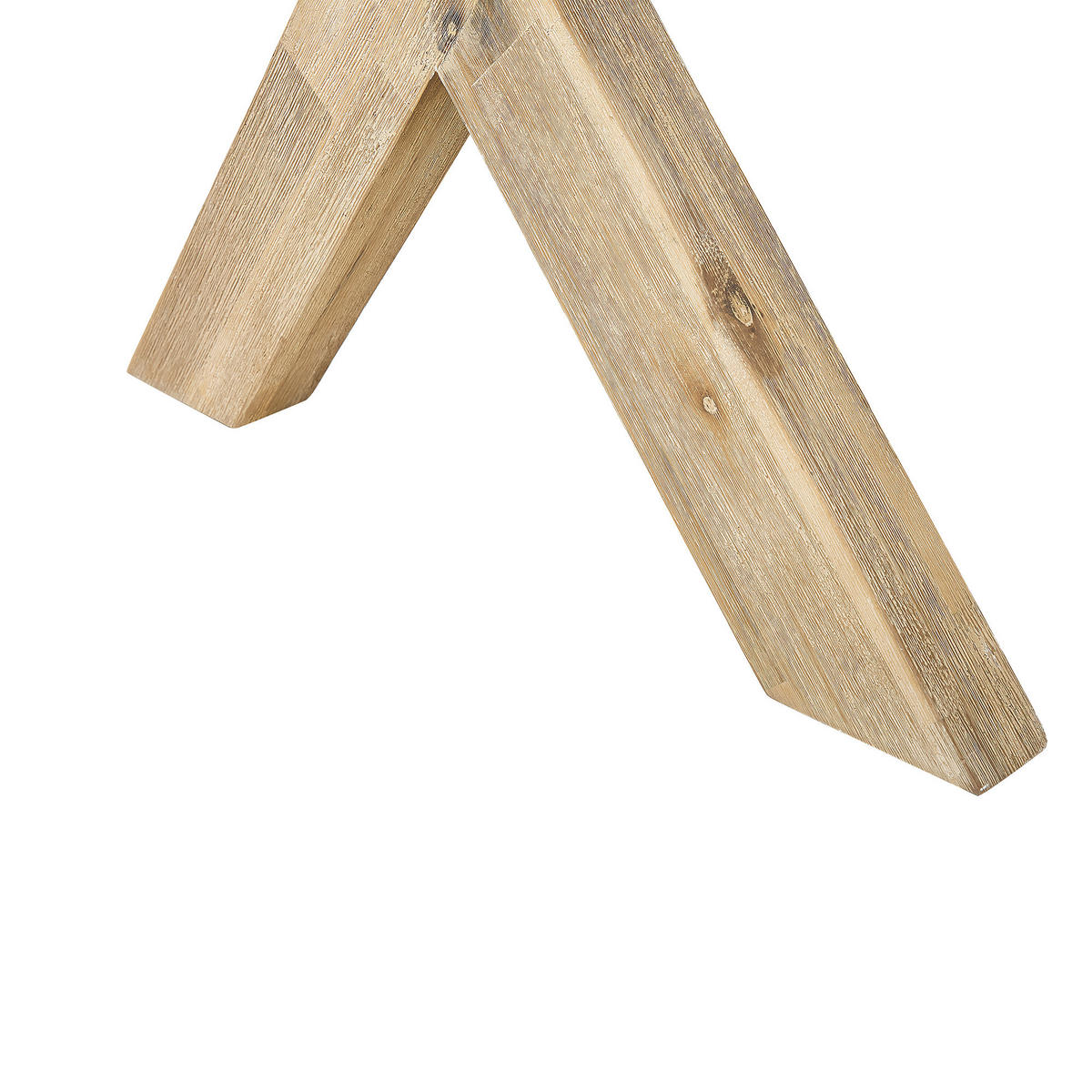 GARTENTISCH Faserzement grau 200/100 cm Olbia - Hellbraun/Grau, Stein (200/100/75cm) - Beliani