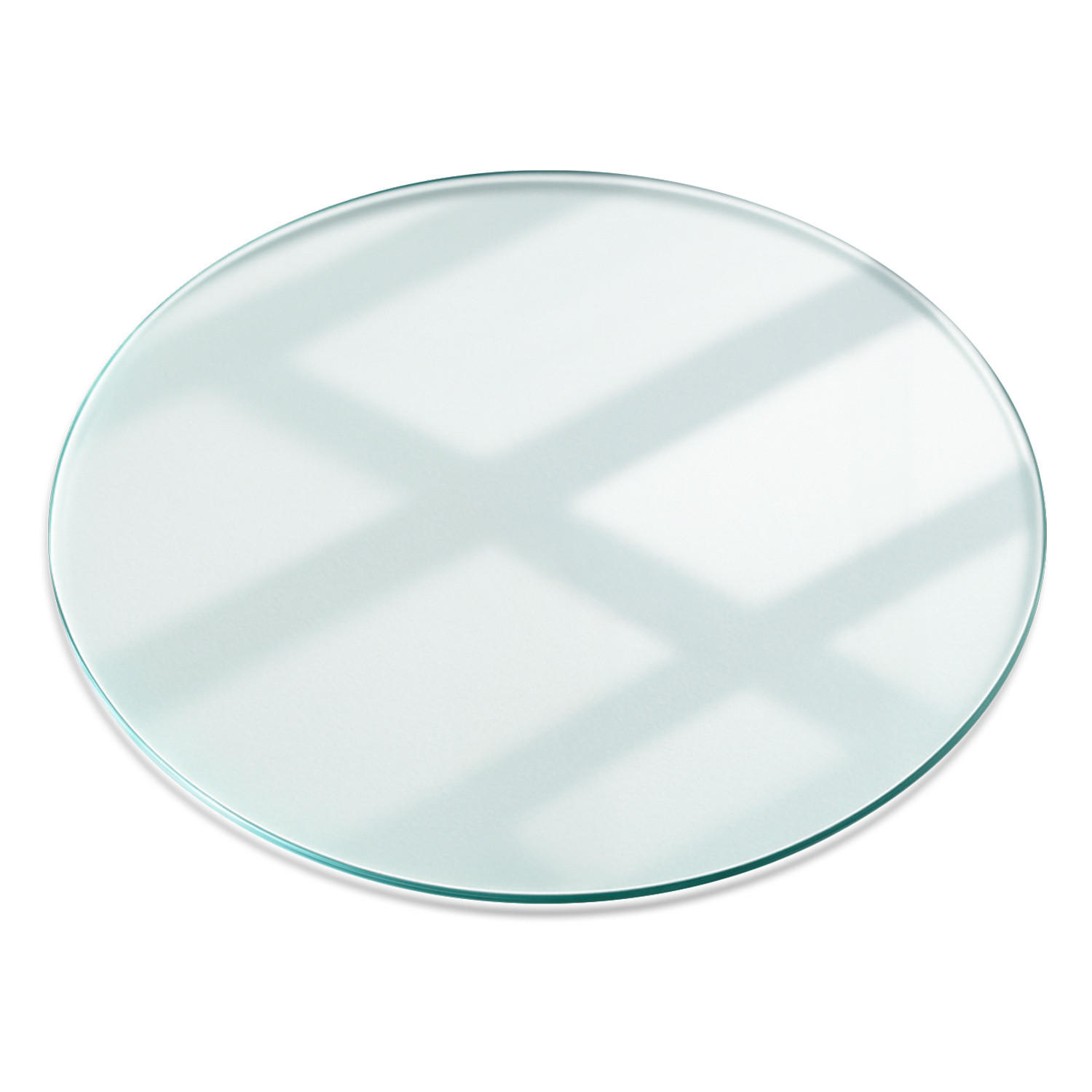 TISCHPLATTE Ø100 cm Transparente Glasplatte - Transparent, Glas (100/0.4/100cm) - TULUP
