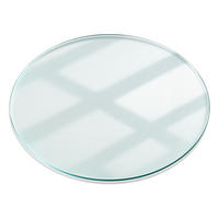 TISCHPLATTE Ø90 cm Transparente Glasplatte - Transparent, Glas (90/0.4/90cm) - TULUP