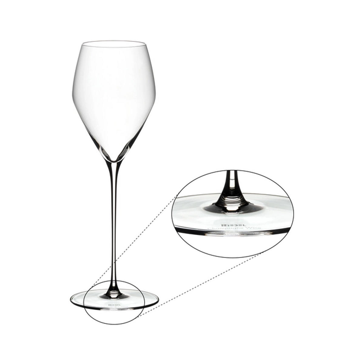 CHAMPAGNER WEINGLÄSER Veloce transparent 327 ml 6er Set - Transparent, Glas (0.327L) - Riedel