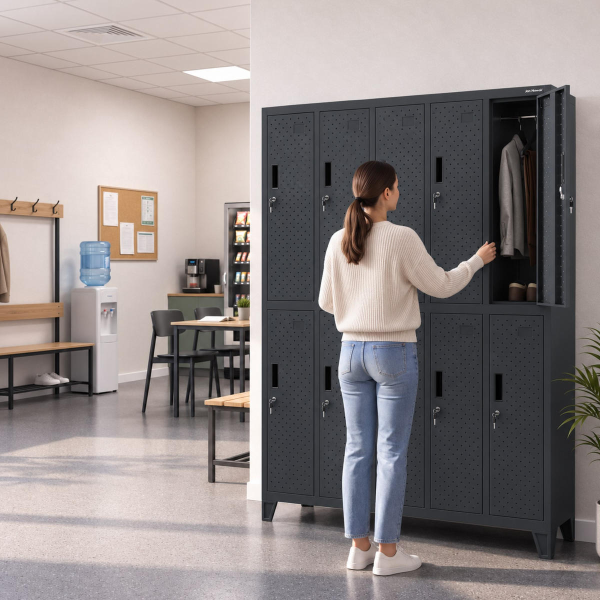 ARBEITSSCHUTZ-KLEIDERSCHRANK BARTEK PRO 172x136x45 cm - Anthrazit, Metall (136/172/45cm) - Jan Nowak