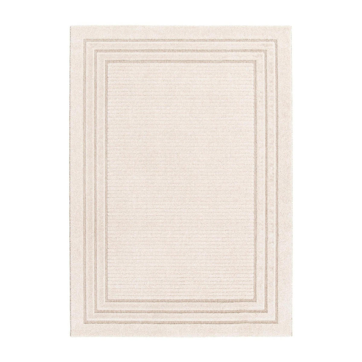TEPPICH Design Relief-Effekt beige - Beige, Textil (160/230cm) - AFK Living