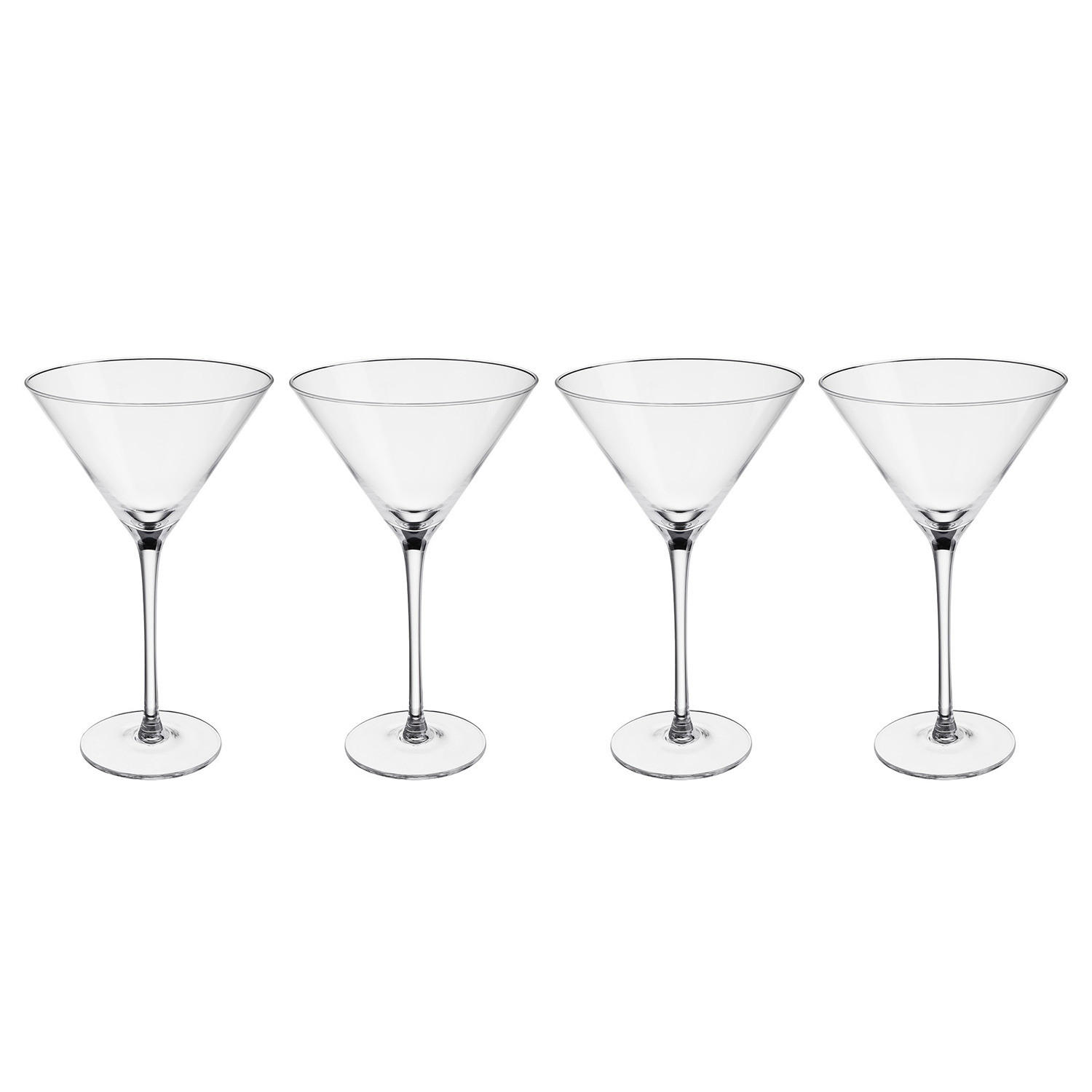 COCKTAILGLAS (4er Set) Martini - Transparent, Glas (0.3L) - BUTLERS