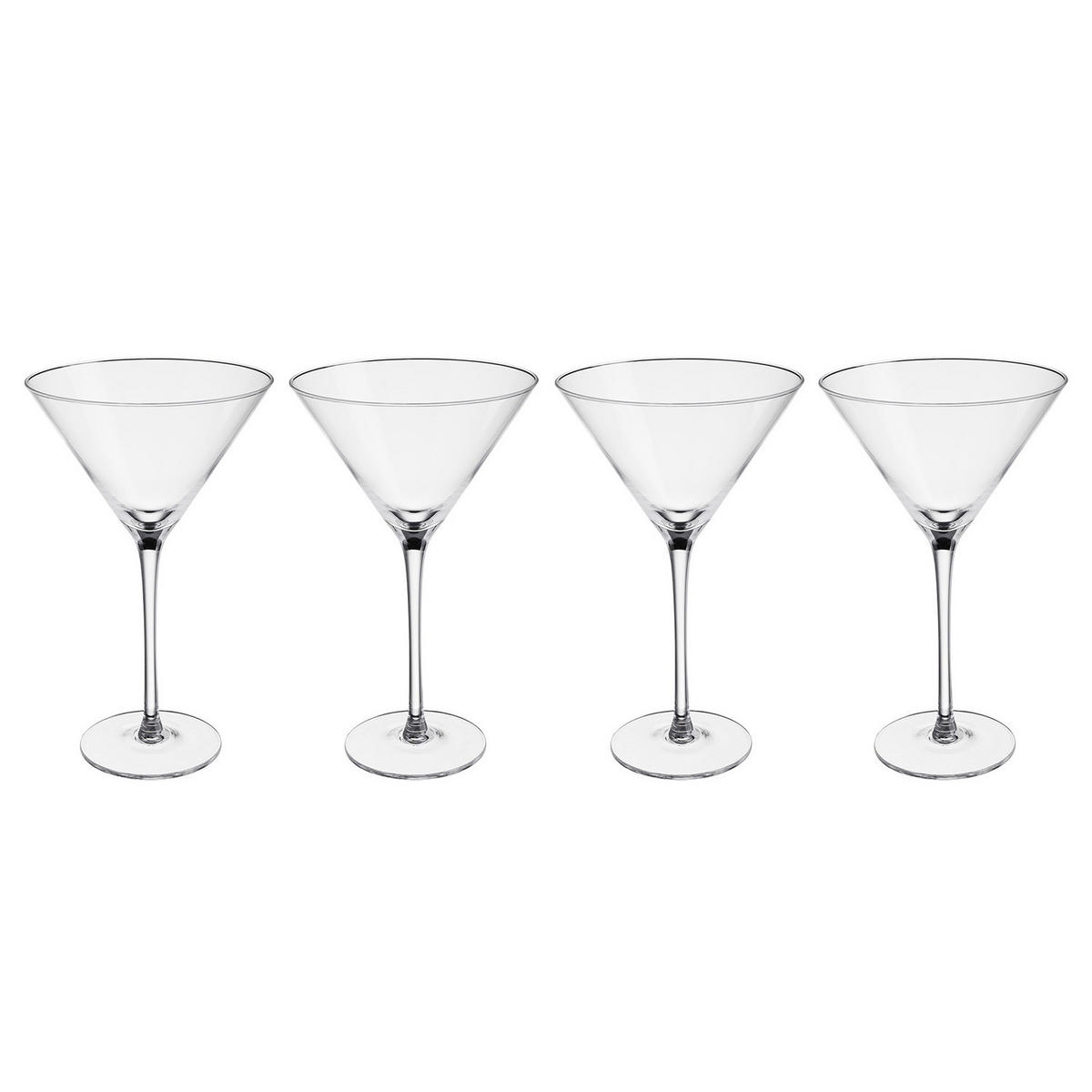 COCKTAILGLAS (4er Set) Martini - Transparent, Glas (0.3L) - BUTLERS