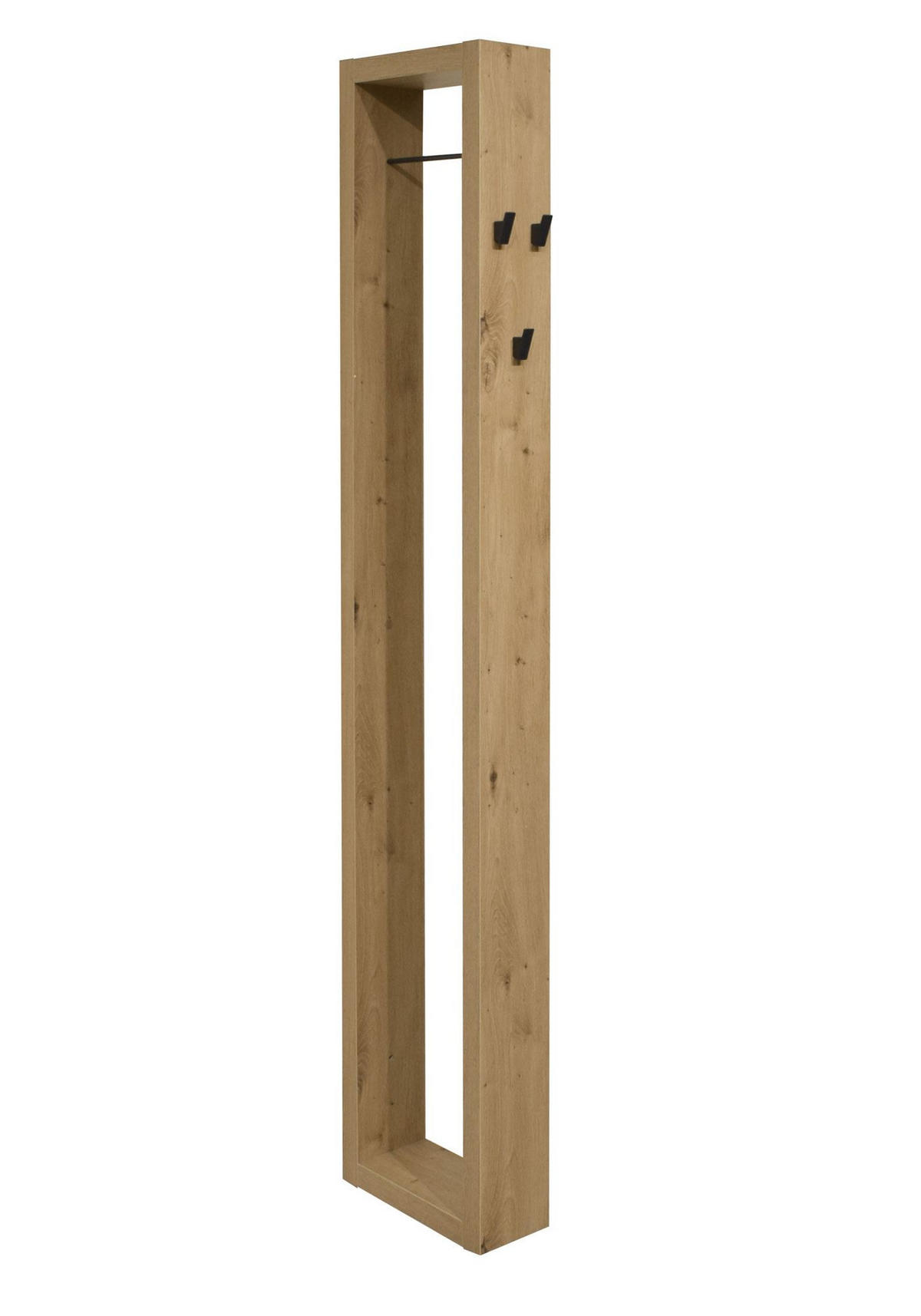 GARDEROBE Erna 13x32x172 Asteiche - Braun, Holzwerkstoff (32/172/13cm) - 58aufmkessel