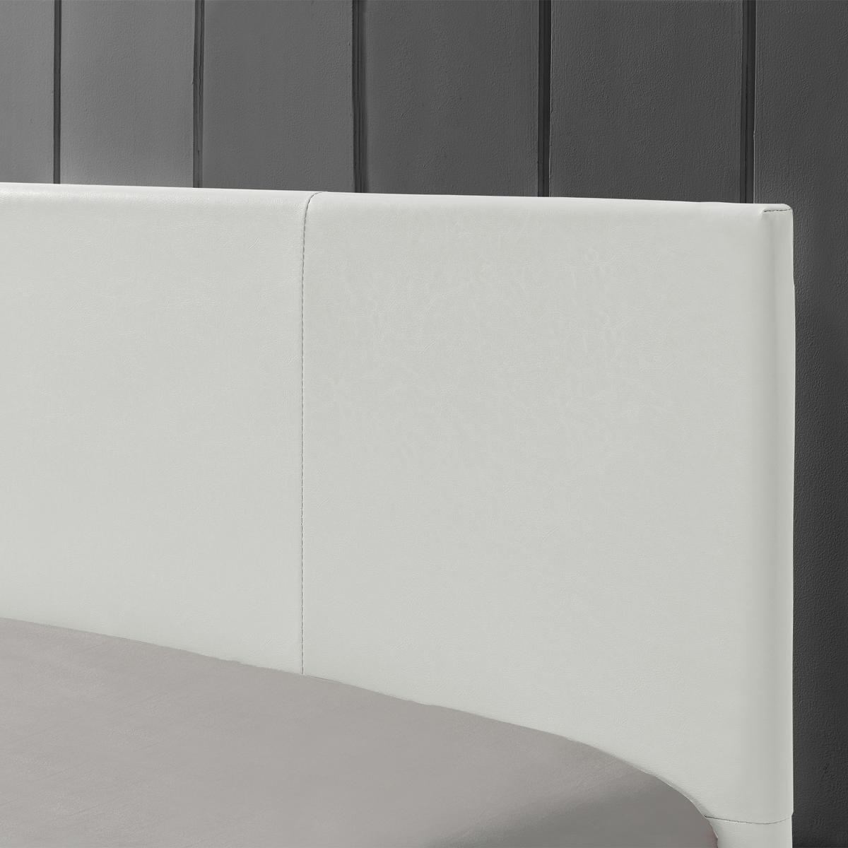POLSTERBETT Albacete - Weiß, Kunststoff (140/200cm) - Corium