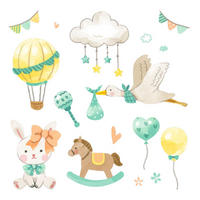 WANDAUFKLEBER 60x107cm - Spielzeug für Kleinkinder - Multicolor, Kunststoff (60/107/0.1cm) - Wallfluent