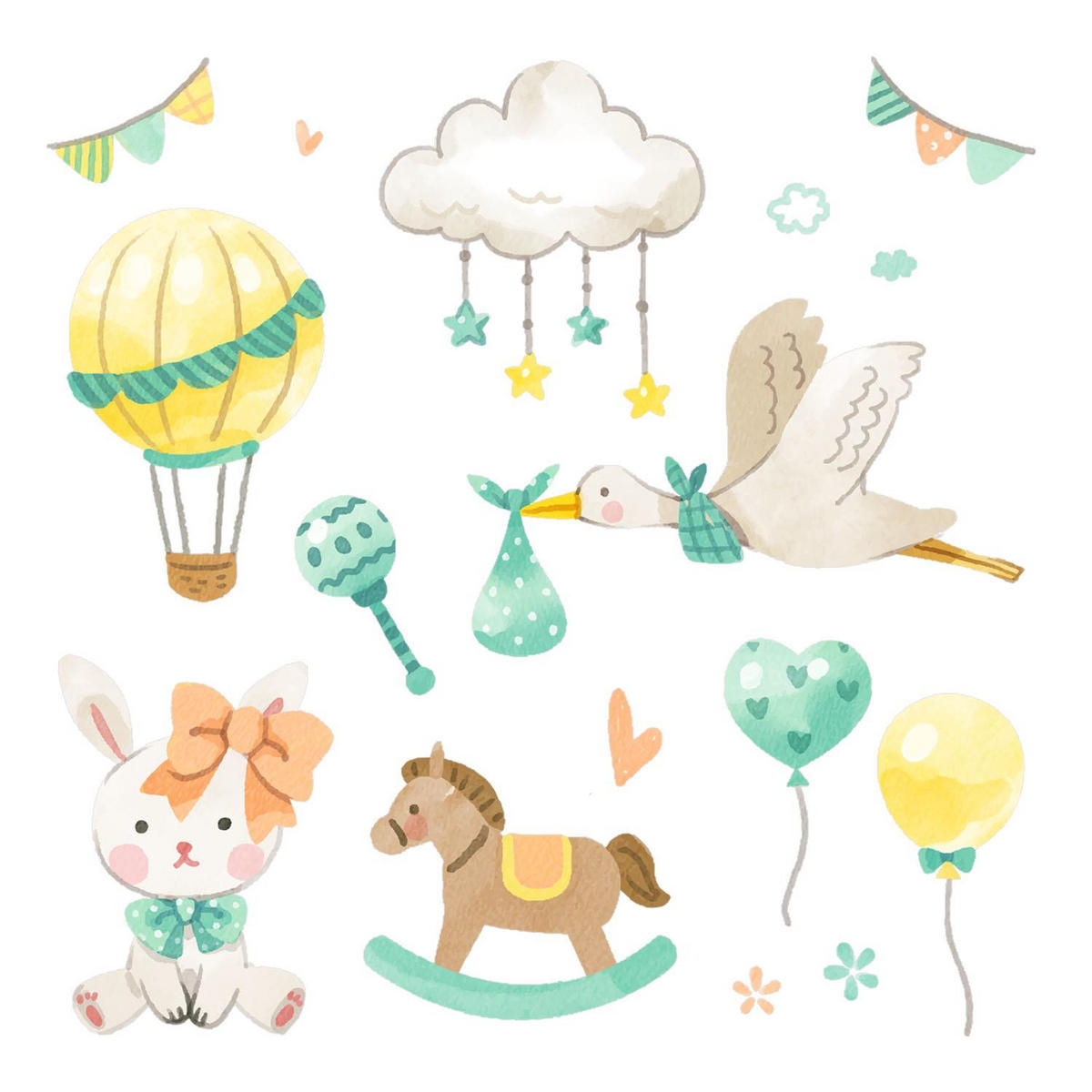 WANDAUFKLEBER 60x107cm - Spielzeug für Kleinkinder - Multicolor, Kunststoff (60/107/0.1cm) - Wallfluent