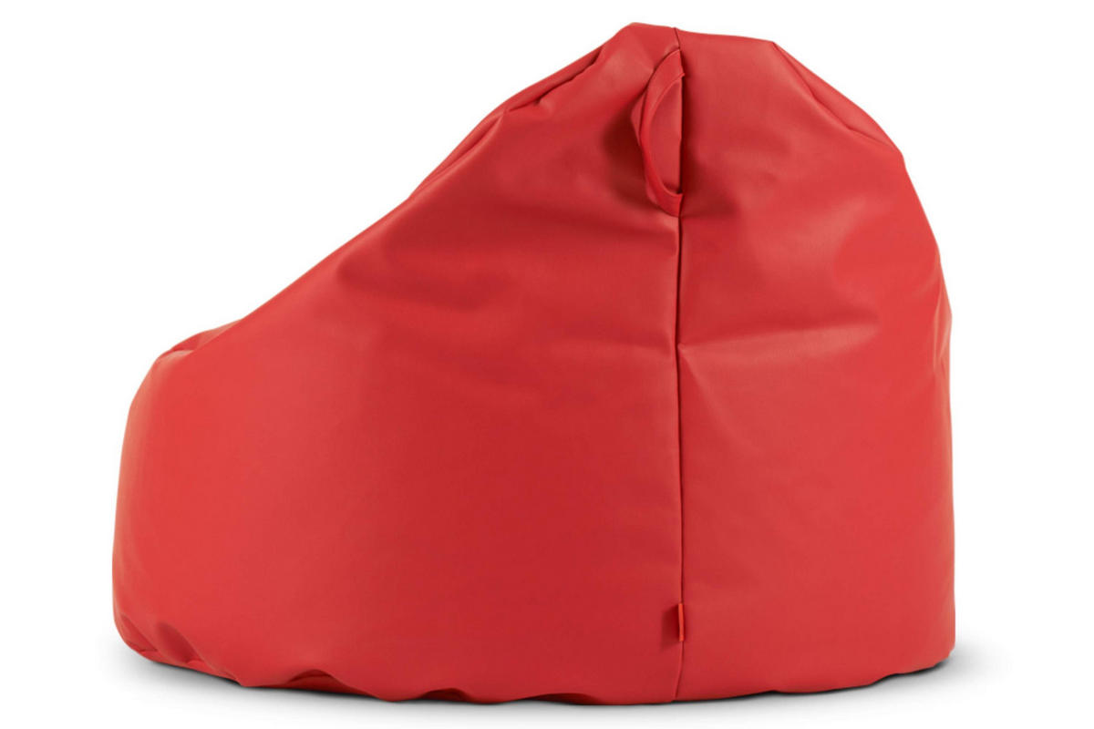 SITZSACK COSMO aus Lederoptik, Rot - Rot, Textil (85/80/85cm) - KONSIMO®