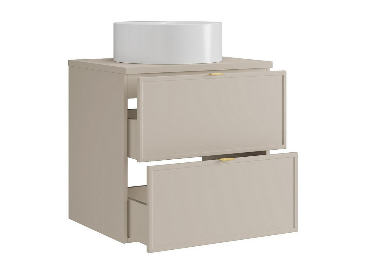 EINZELWASCHTISCH - 60 cm x 45 cm - Holz, Platte - Beige - ONDIL - Beige, Holz (60/60/45cm) - Vente-Unique