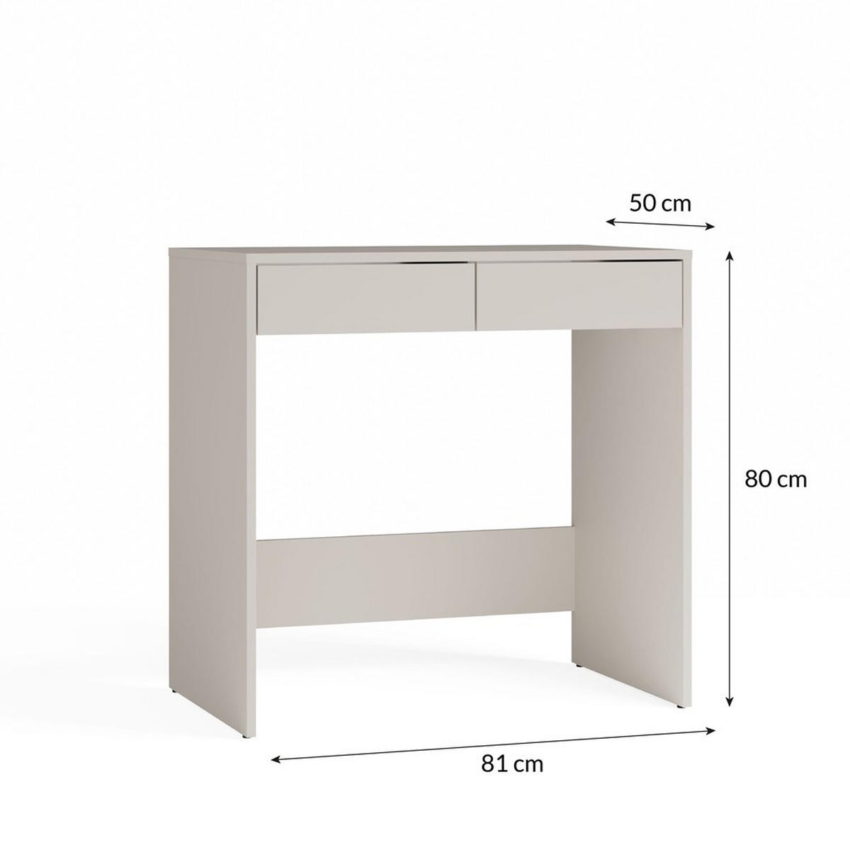 SCHREIBTISCH Kaschmir 81/80/50 - Kaschmir, Holzwerkstoff (50/81/80cm) - RAUMHIRSCH FURNITURE