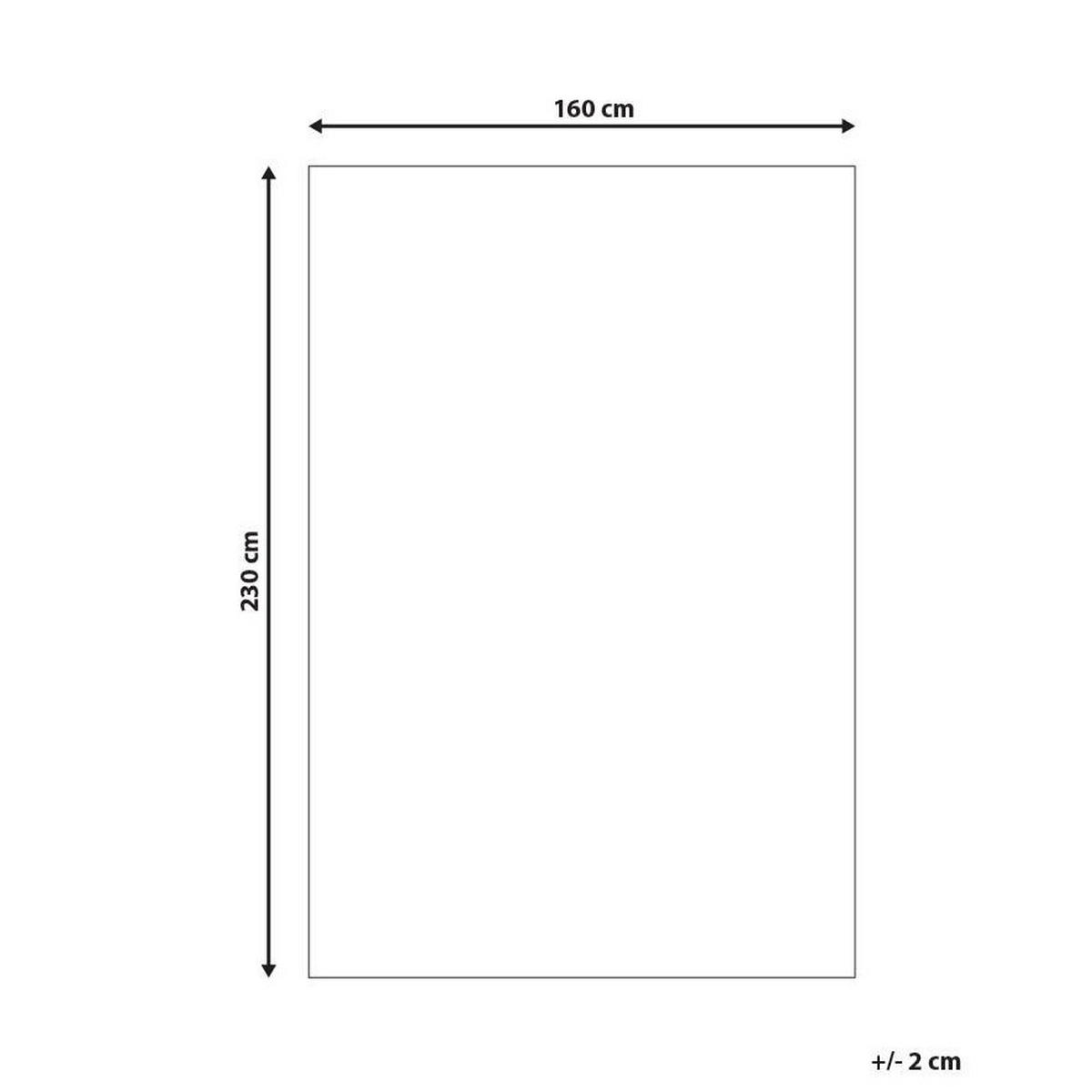 KOBEREC Krémově bílý 160/230 cm Borah - bílá/krémová, textil (160/230cm) - Beliani
