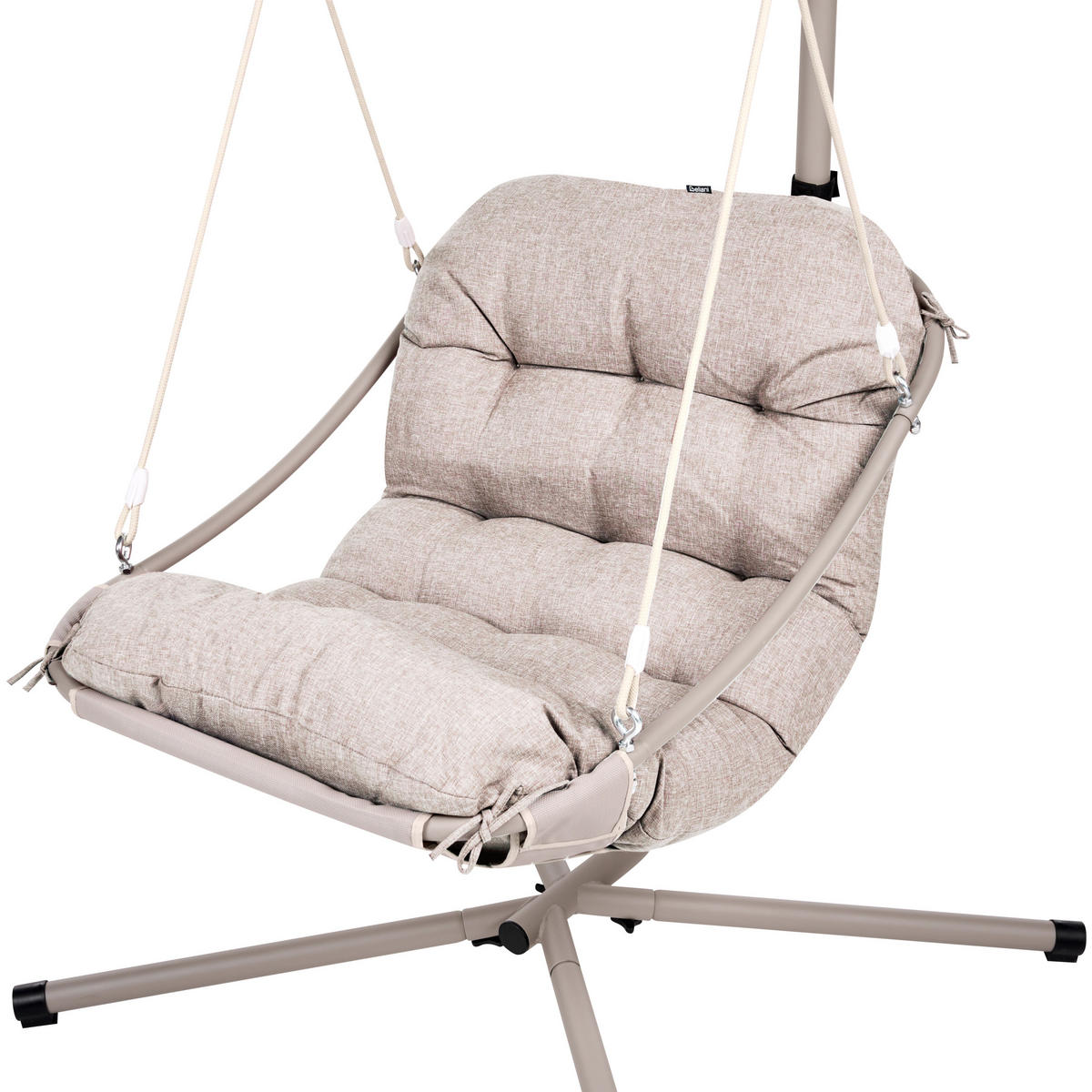 FOTOLIU SUSPENDAT cu cadru metal bej Alghero - bej, material textil (109/195/101cm) - Beliani