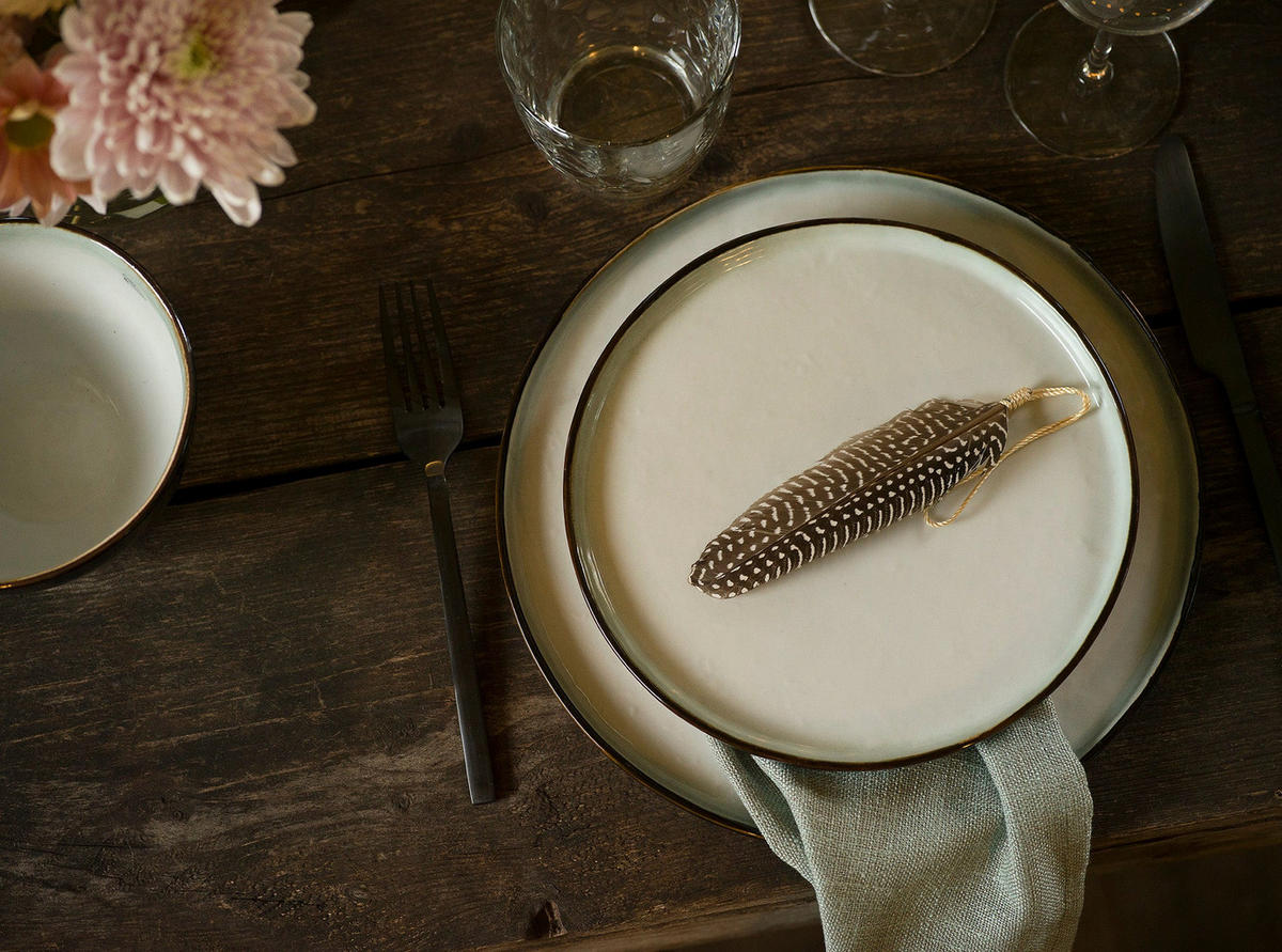 GESCHIRRSET12-TEILIG GESCHIRRSETPlato Mat 12-teilig - Weiß, Keramik (2/2/1cm) - Cosy & Trendy