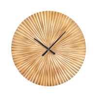 WANDUHR Aluminium messing Vaigai - Messingfarben, Metall (59/59/3cm) - Beliani