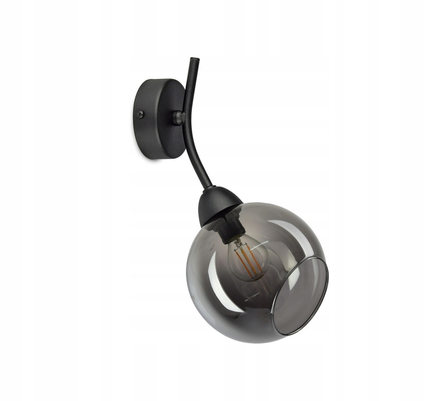 WANDLEUCHTE Hegel - Transparent/Schwarz, Glas/Metall (20/30/15cm) - kiki design