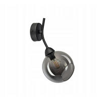 WANDLEUCHTE Hegel - Transparent/Schwarz, Glas/Metall (20/30/15cm) - kiki design