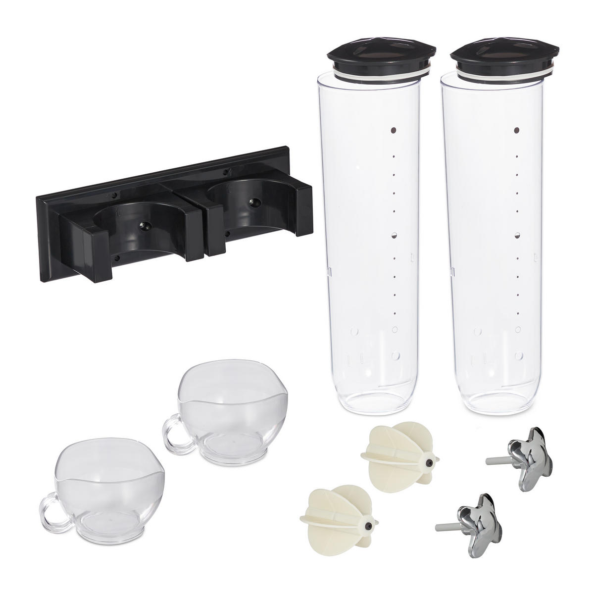 DÁVKOVAČ müsli - různobarevná, plast (29/32/15cm) - Relaxdays