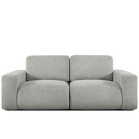 2-SITZER SOFA ZUCCO, Hellaschgrau - Hellgrau, Holz/Holzwerkstoff (212/85/100cm) - KONSIMO®