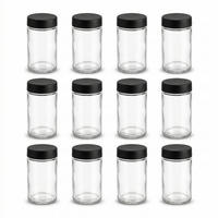 GEWÜRZGLÄSER-SET Vitre 12er-Set - Transparent, Glas (4.5/9/4.5cm) - AROMELIO
