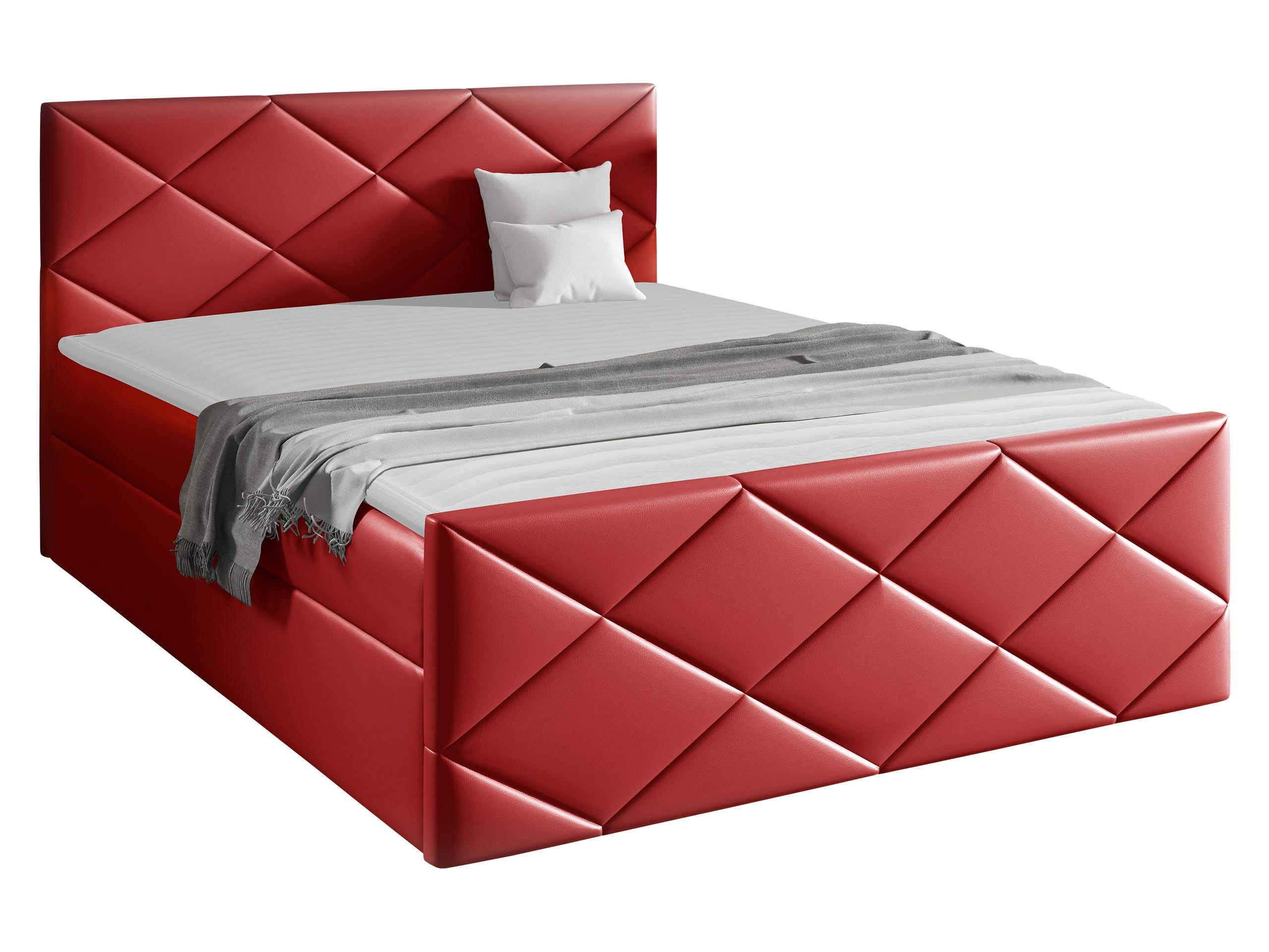 BOXBETT Herkules - Rot, Holz (120/200cm) - MIRJAN24