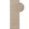 WOLLTEPPICH Rocco Taupe 80x250 cm - Taupe, Textil (80/250cm) - benuta Pure