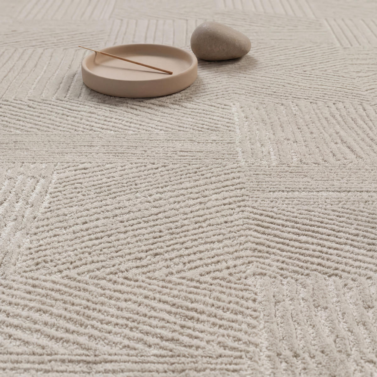 KURZFLORTEPPICH 120/160 cm Tinos 572 - Beige, Textil (120/160cm) - Paco Home
