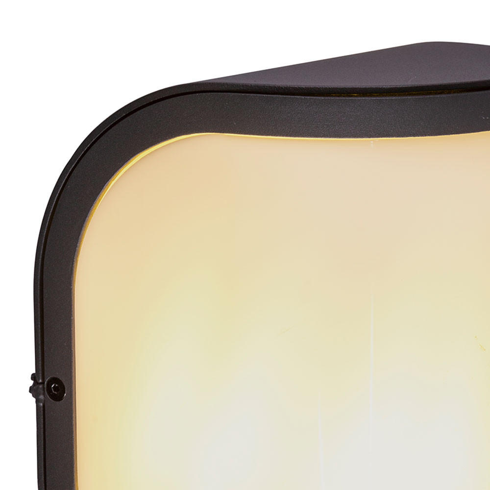 Thumbnail - Aussen-Wandleuchte, Anthrazit, Metall, 14x20x14.7 cm, Lampen & Leuchten, Außenbeleuchtung, Außenwandleuchten