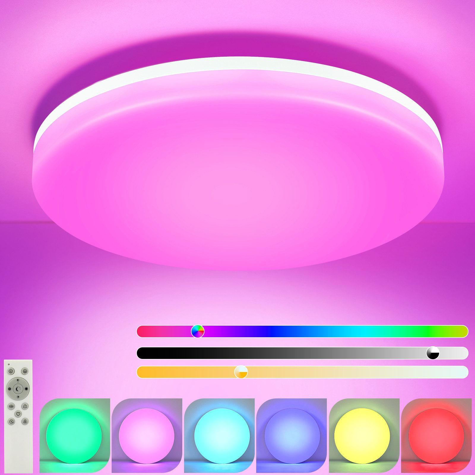 LED-DECKENLEUCHTE Lytle 22/22/4.8cm - Weiß, Kunststoff (22/22/4.8cm) - Nettlife