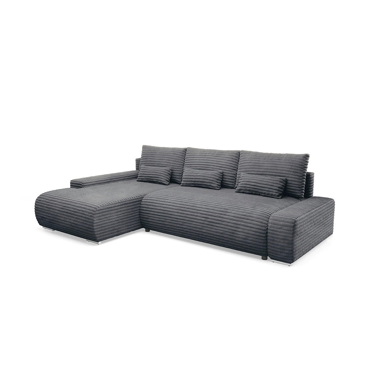 Petits-meubles Ecksofa Grau 265x172 cm